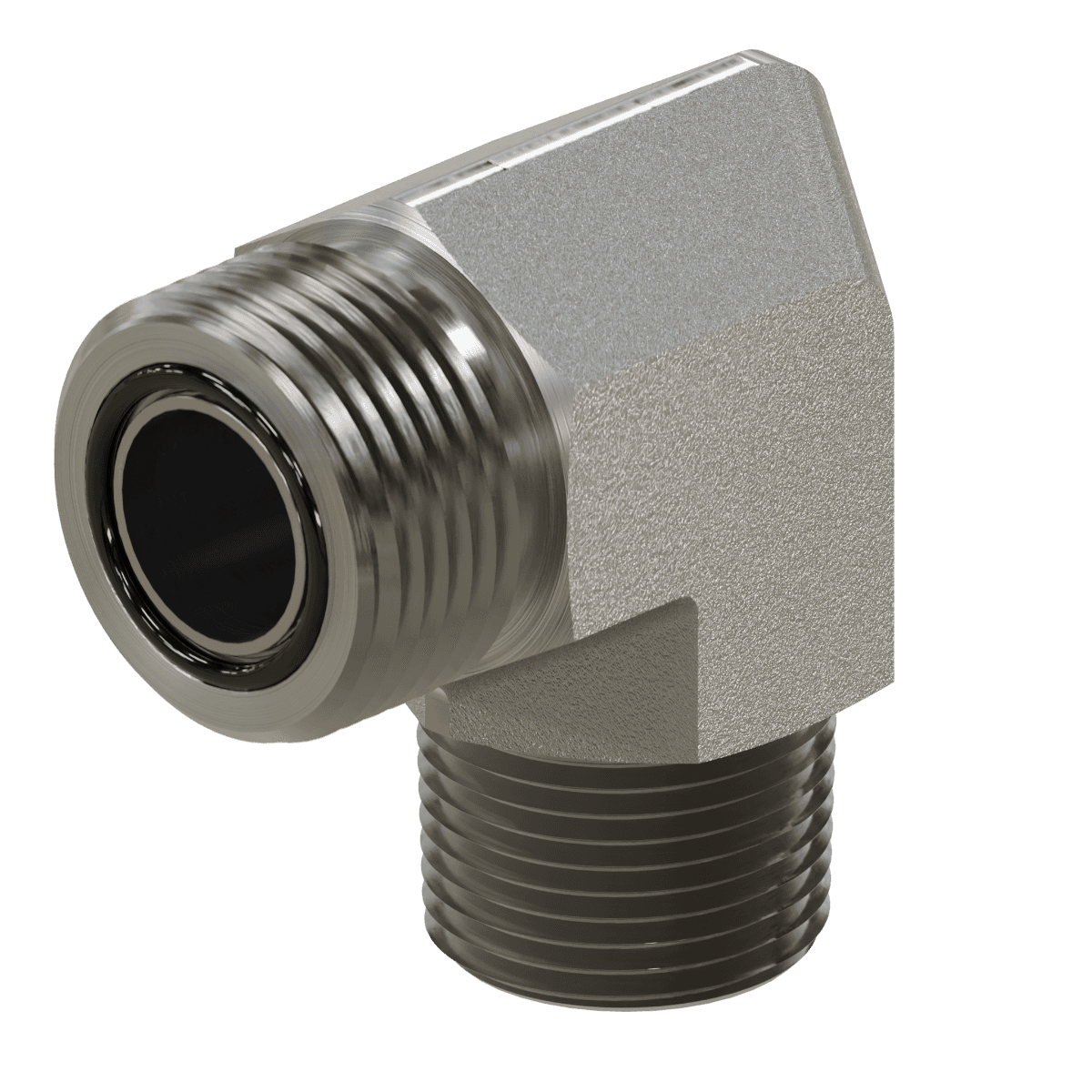 ORFS to Pipe Elbow 90°