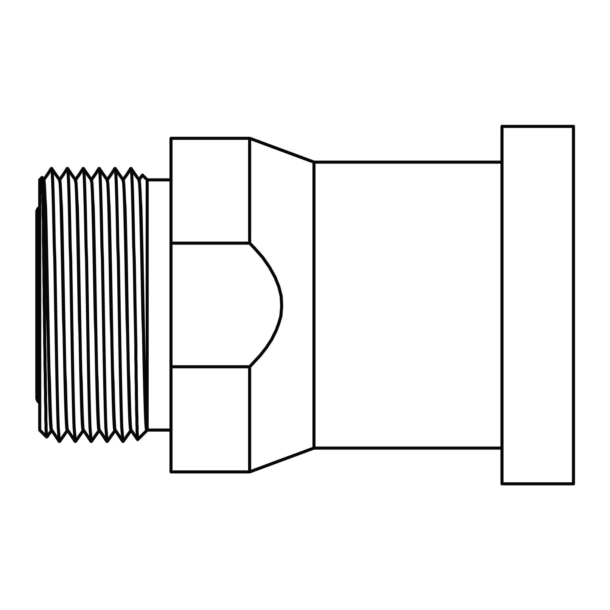 ORFS to Flange - Code 62