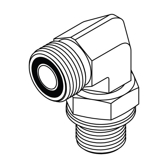 ORFS to Metric Elbow 90°