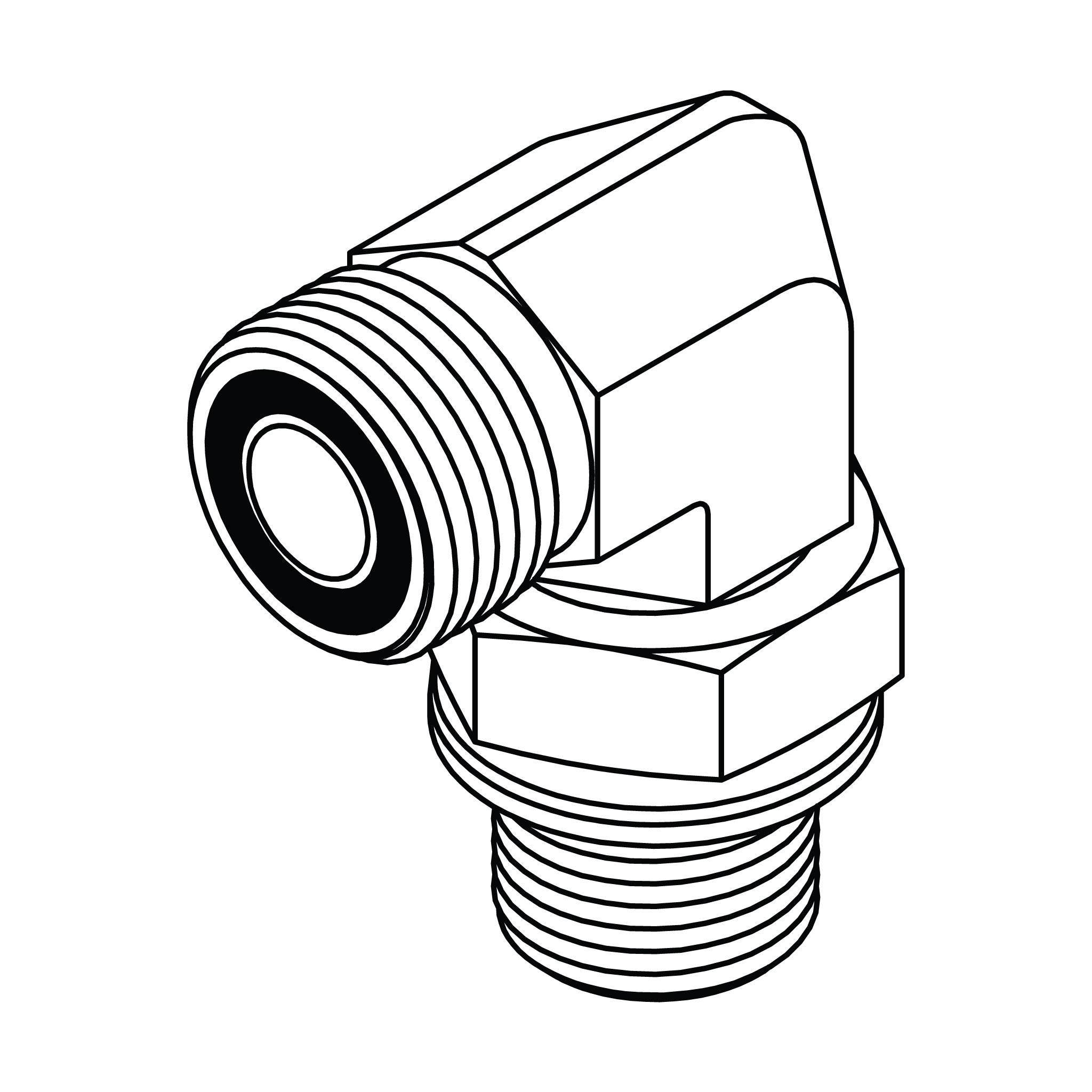 ORFS to Metric Elbow 90°