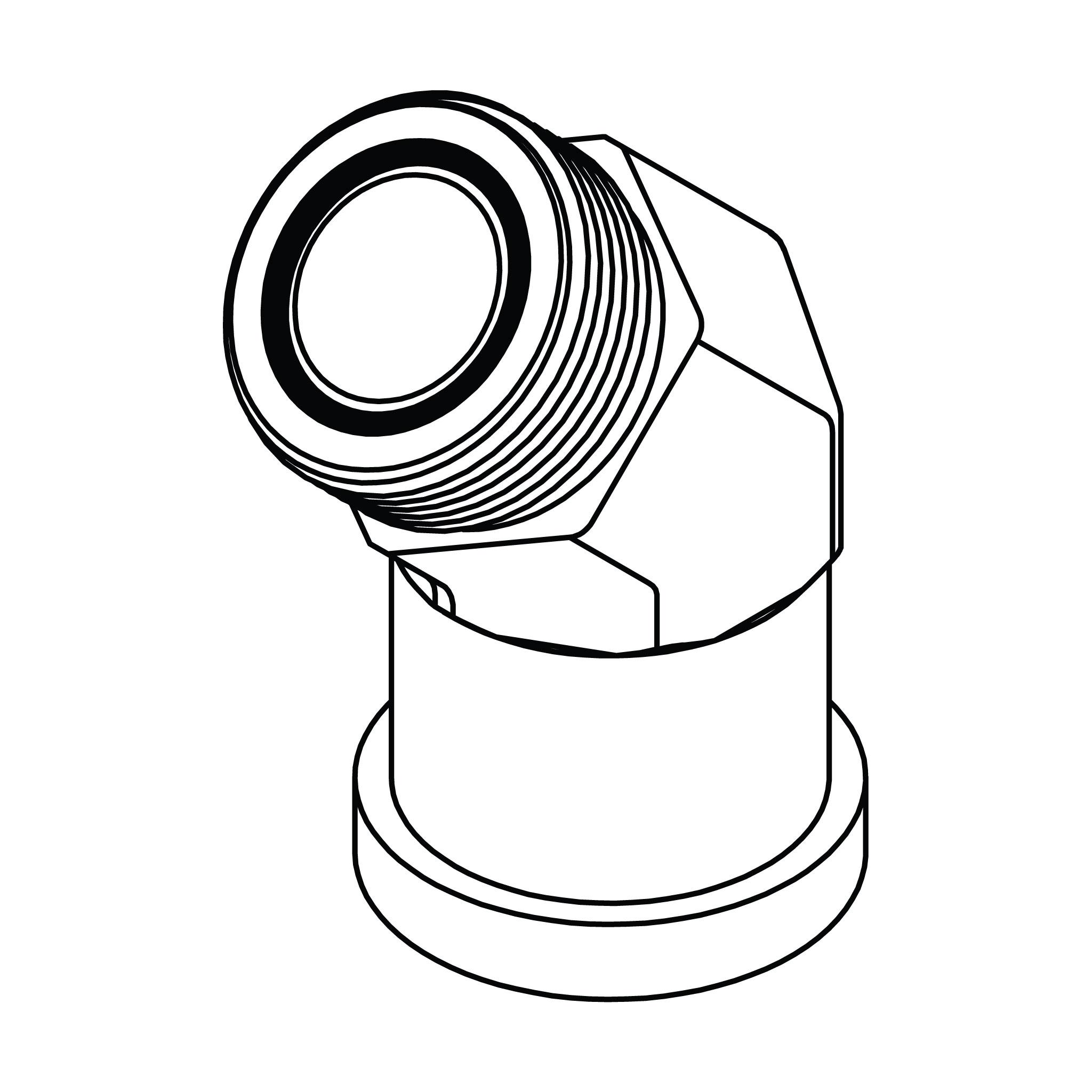 ORFS to Flange - 45°- Code 61