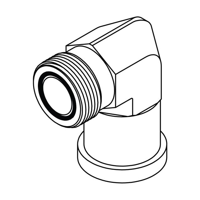 ORFS to Flange - 90°- Code 61