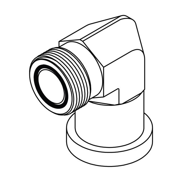 ORFS to Flange Elbow 90° - Code 62