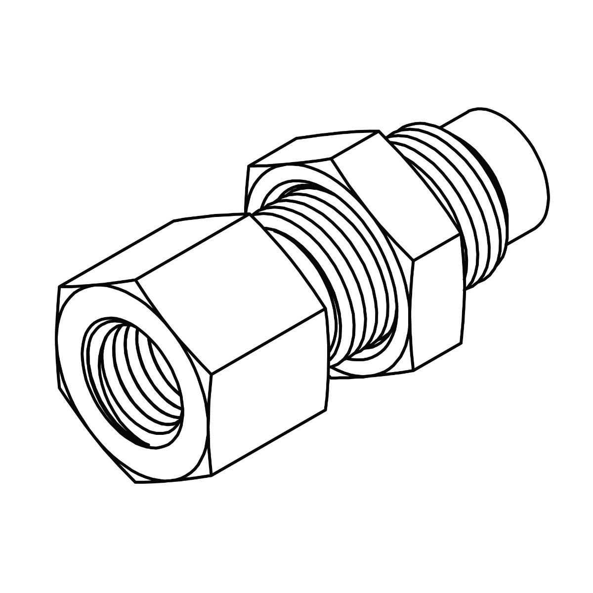 Test Point Bulkhead with Locknut
