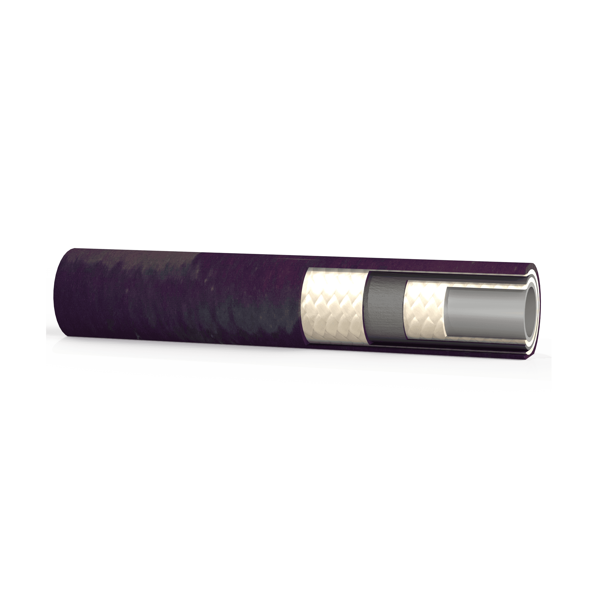 Hose ConstructionTube:&nbsp;Oil Resistant Synthetic RubberReinforcement:&nbsp;Two Wire BraidCover:&nbsp;Oil Resistant Synthetic Rubber