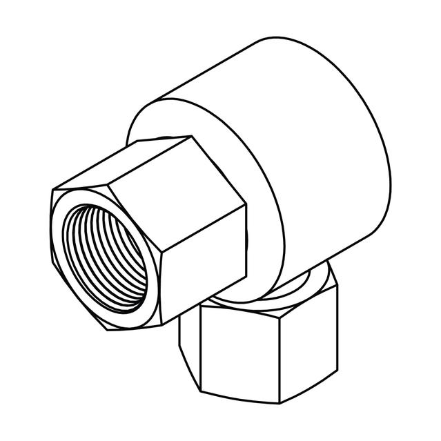 Pipe to NPSM Swivel Elbow 90°