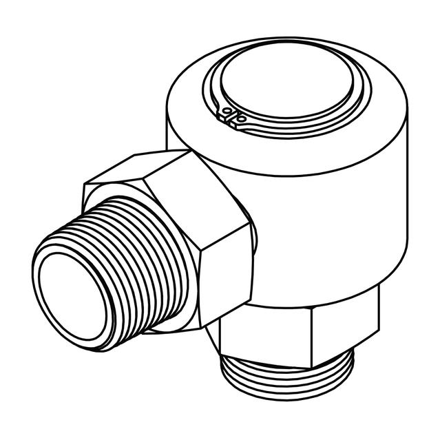Pipe to O-Ring Elbow 90°