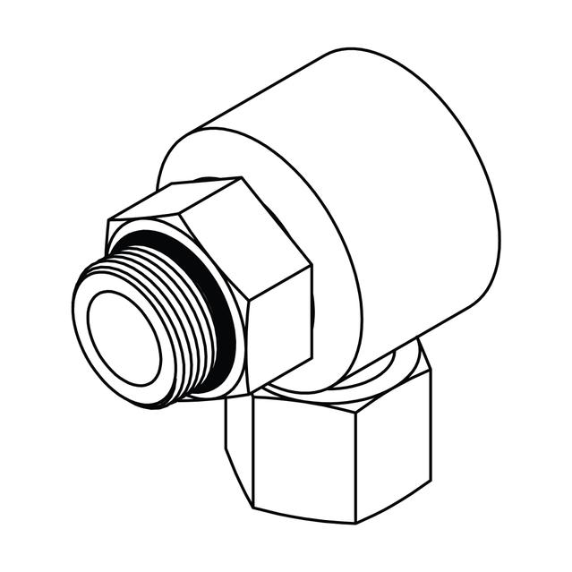 O-Ring to NPSM Swivel Elbow 90°
