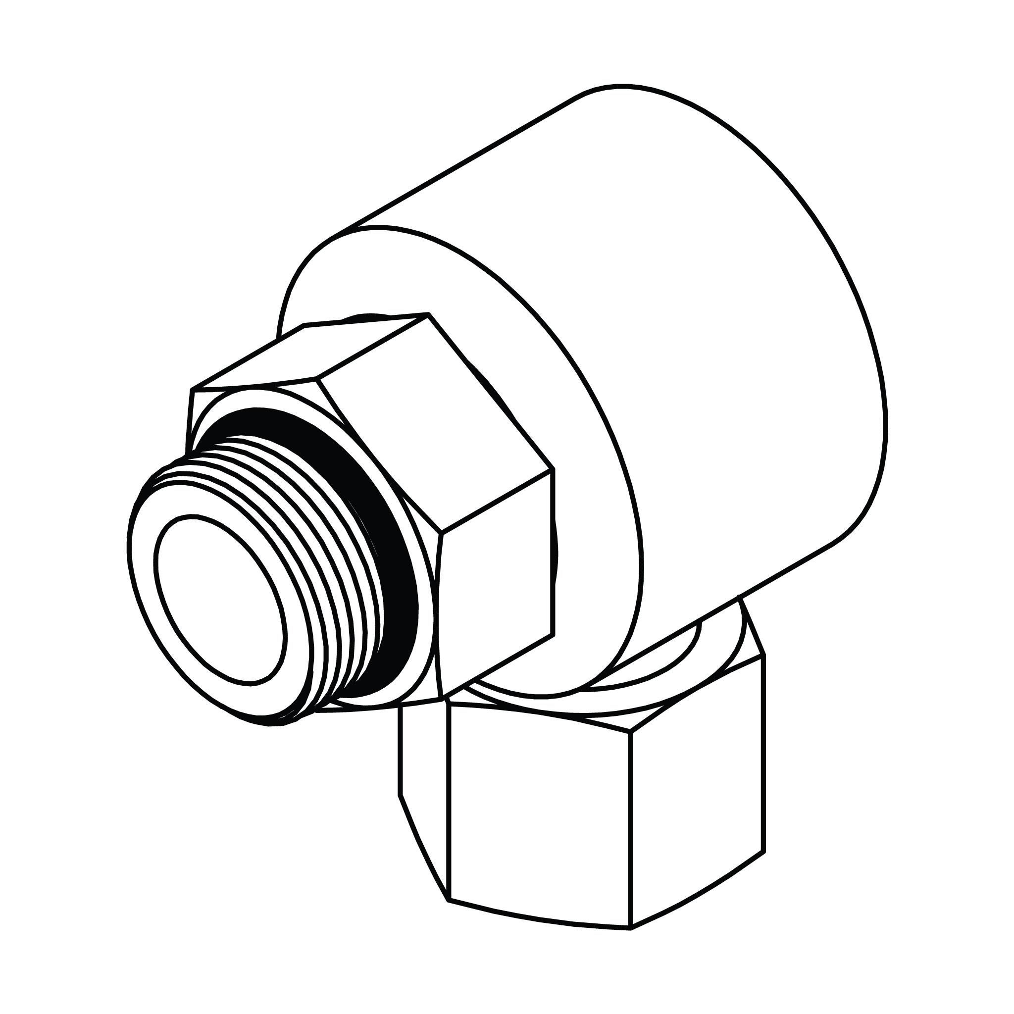 O-Ring to NPSM Swivel Elbow 90°