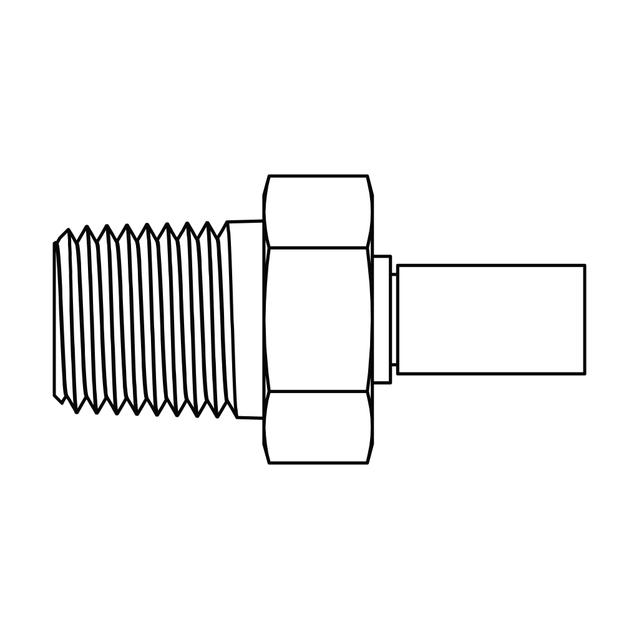 Microbore Hose End - Pipe