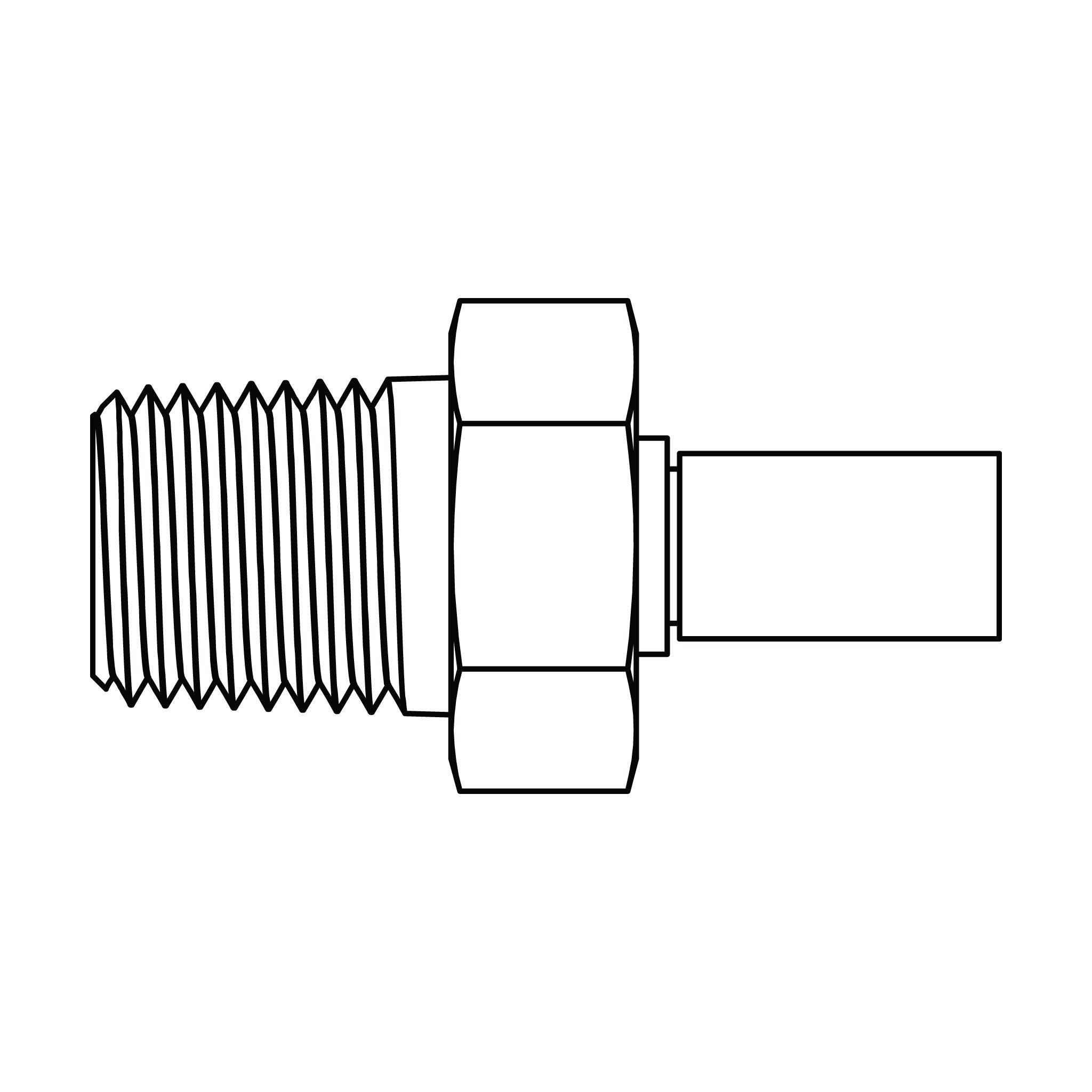Microbore Hose End - Pipe