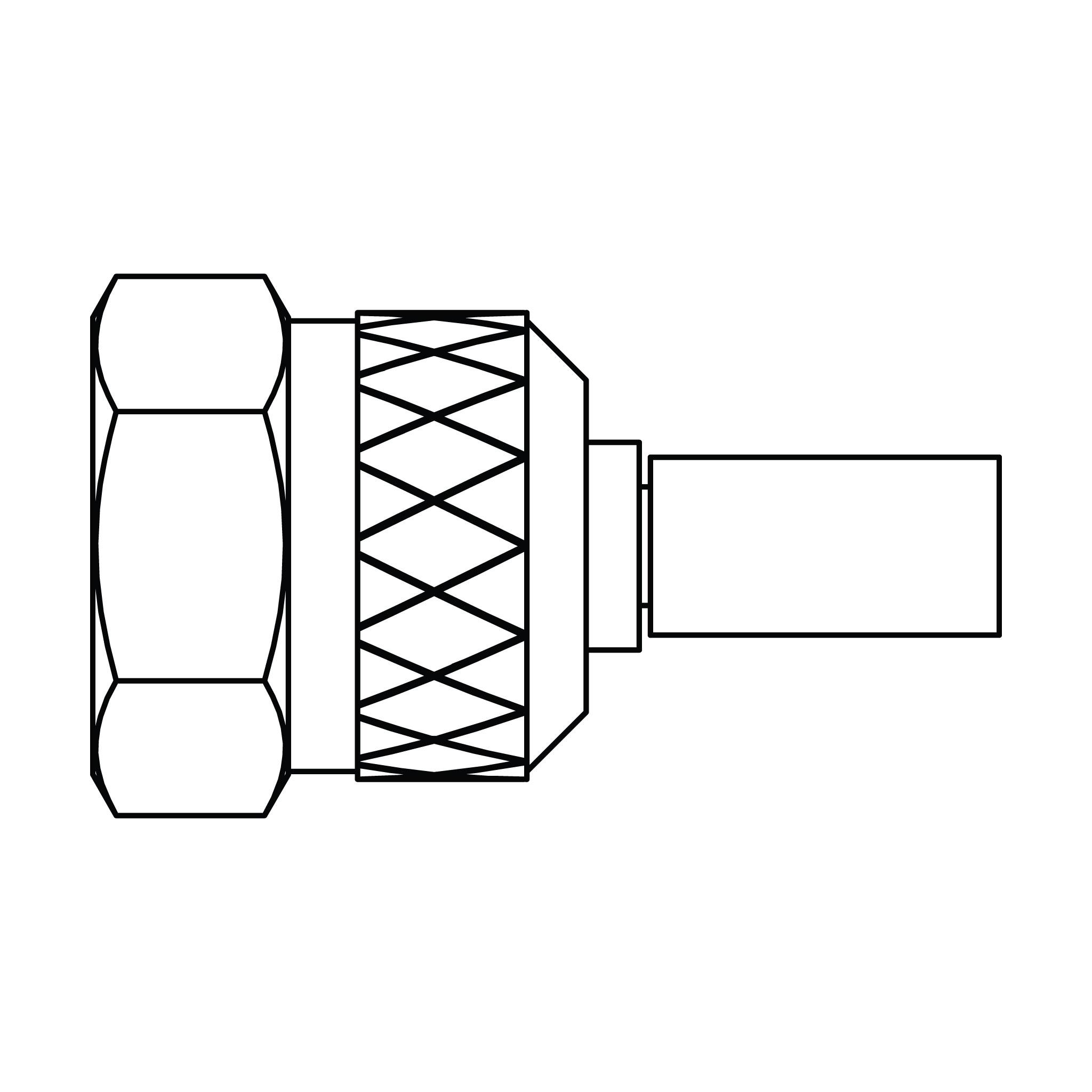 Microbore Hose End - Test Point - Threads M16x2.0