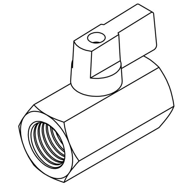 Female x Female Mini Ball Valve