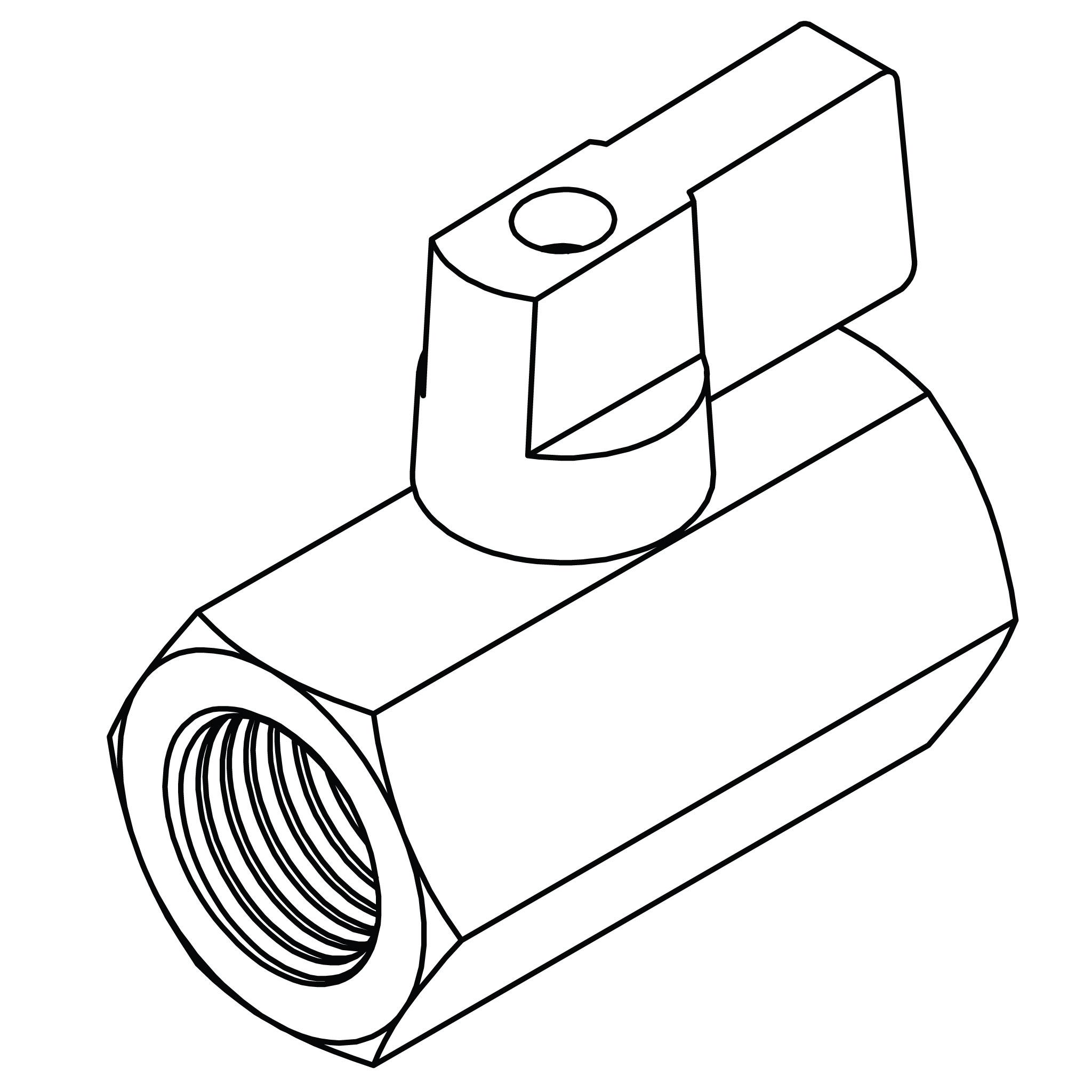 Female x Female Mini Ball Valve