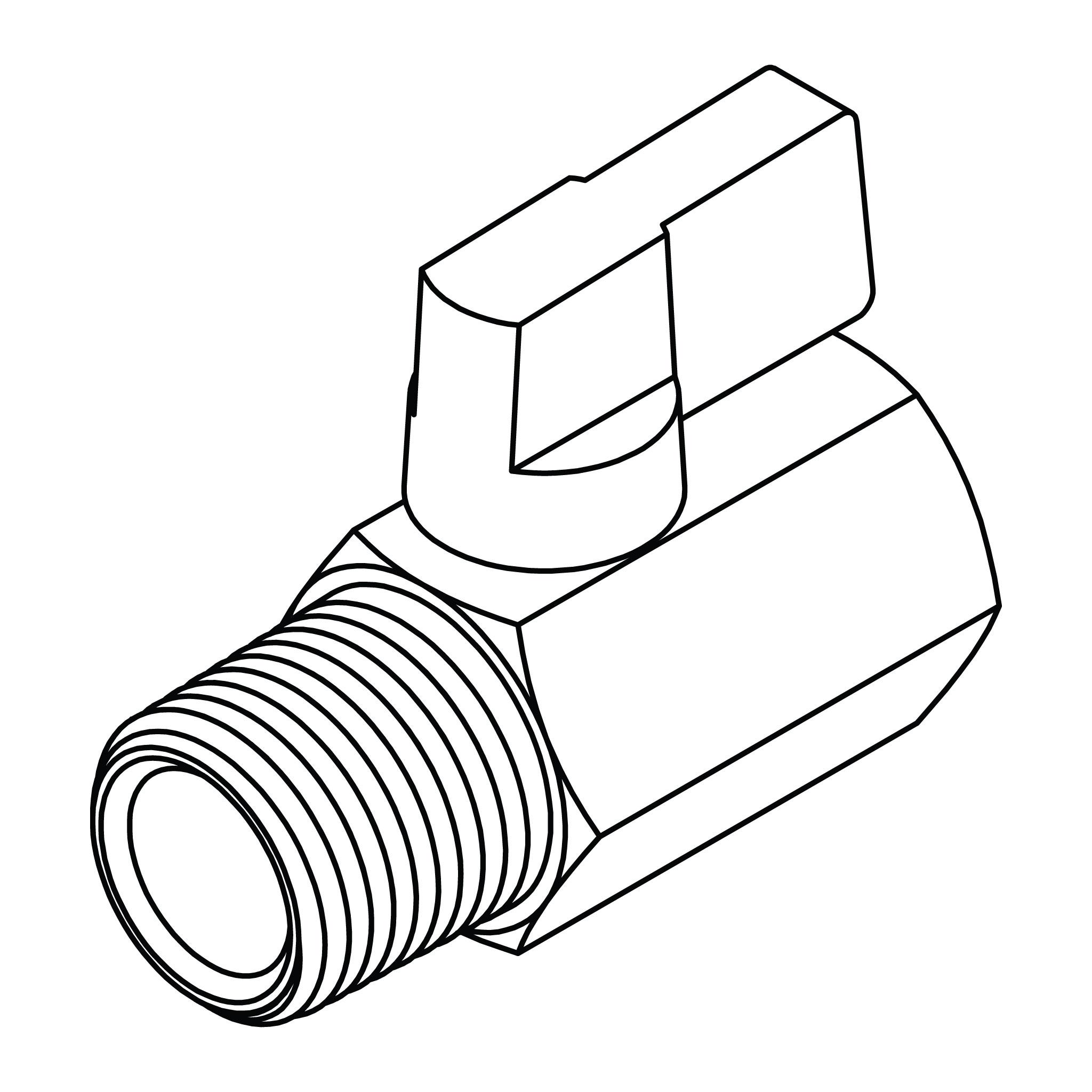 Male x Female Mini Ball Valve
