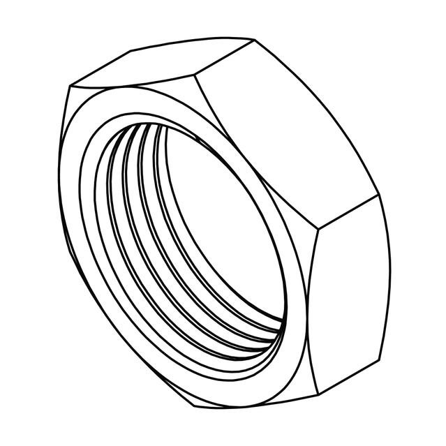 Metric Compression Bulkhead Nut