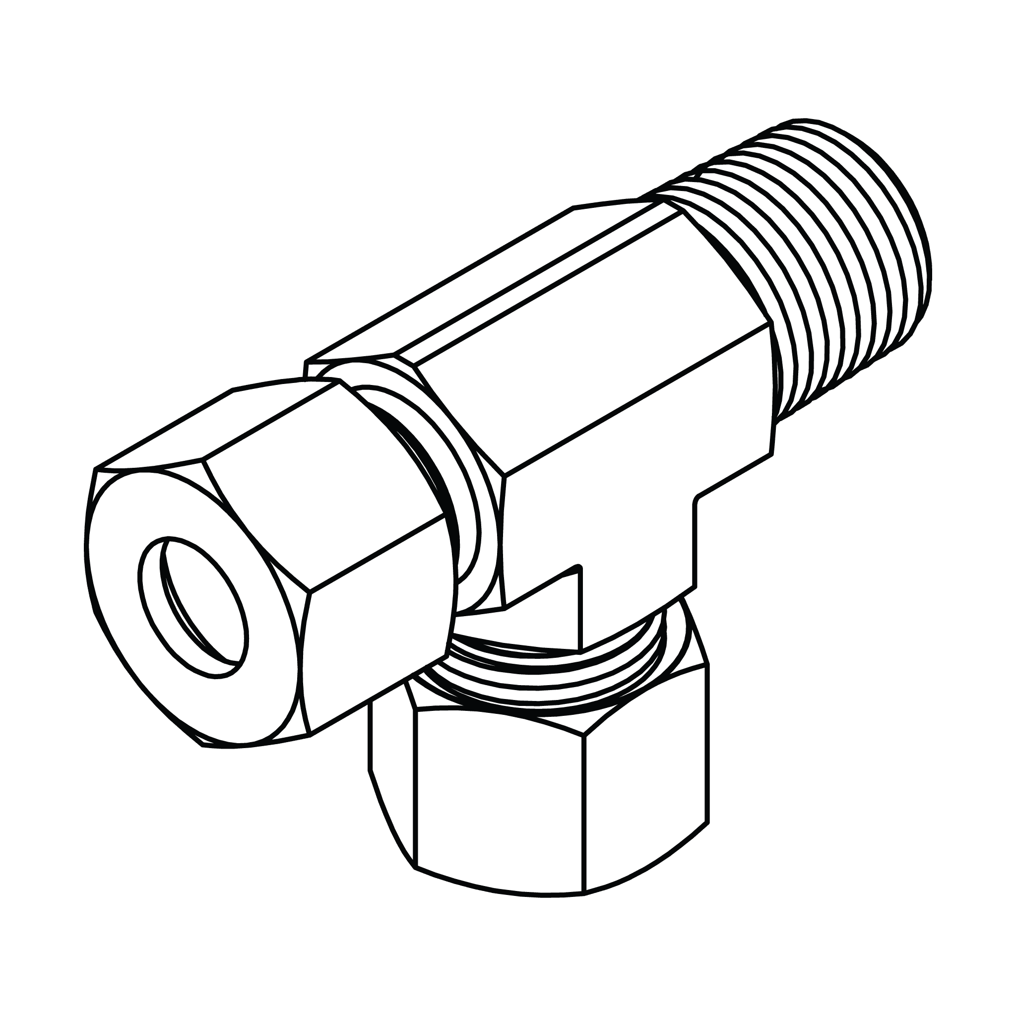 Metric Compression Male Stud Run Tee - BSPT