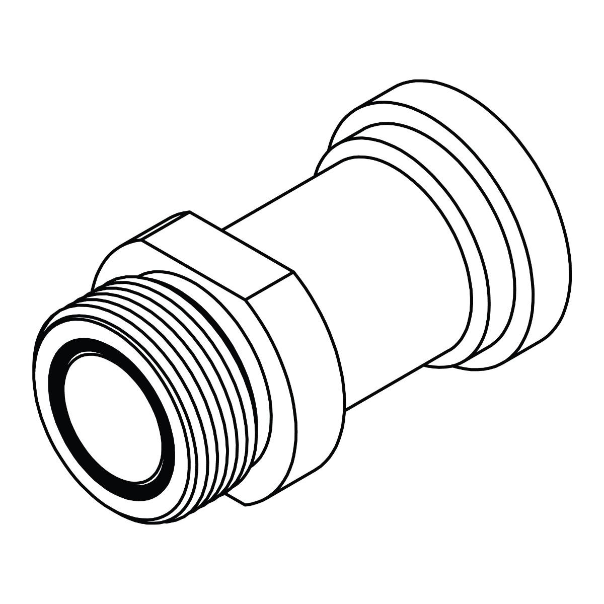 ORFS to No Braze Flange-Code 62