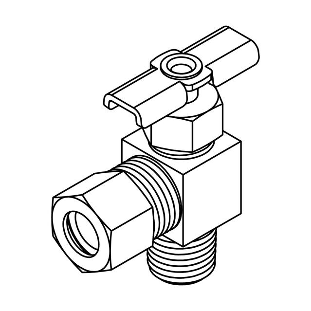 Compression to Pipe Elbow 90°