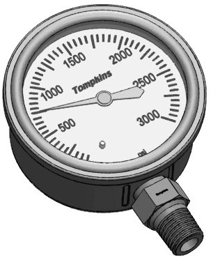 Pressure Gauge - Lower Mount