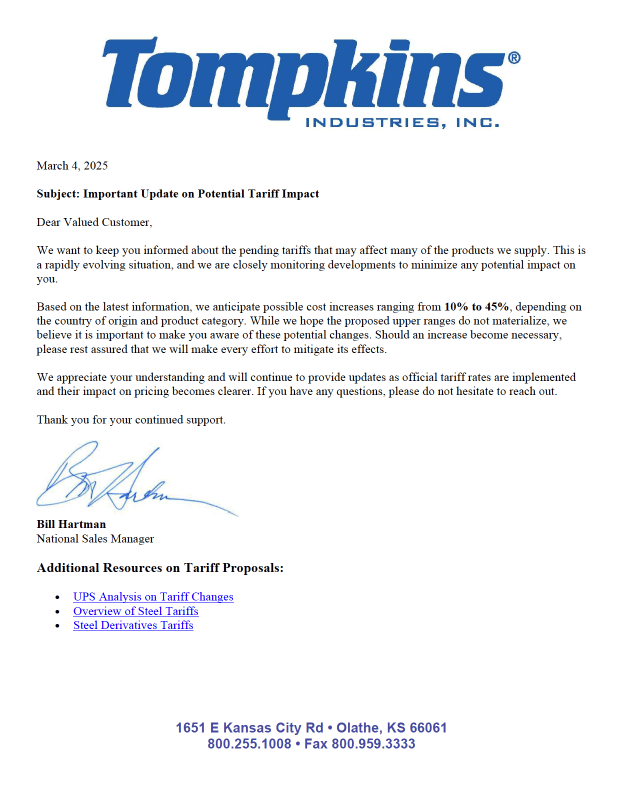 Potential Tariff Impact