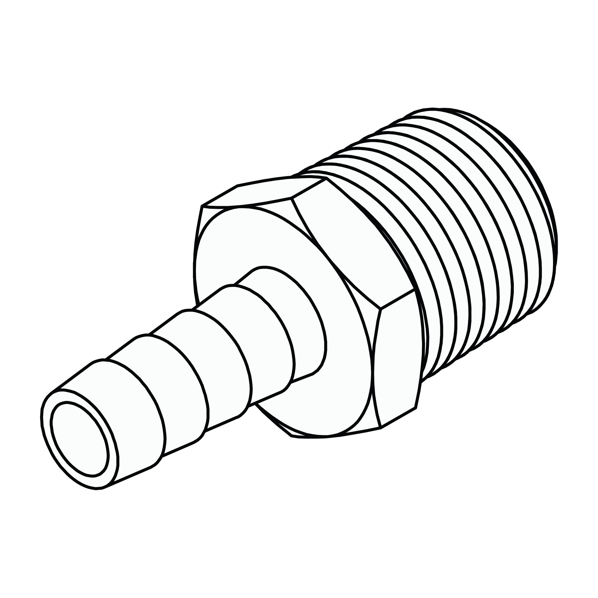 Hose Barb to Pipe