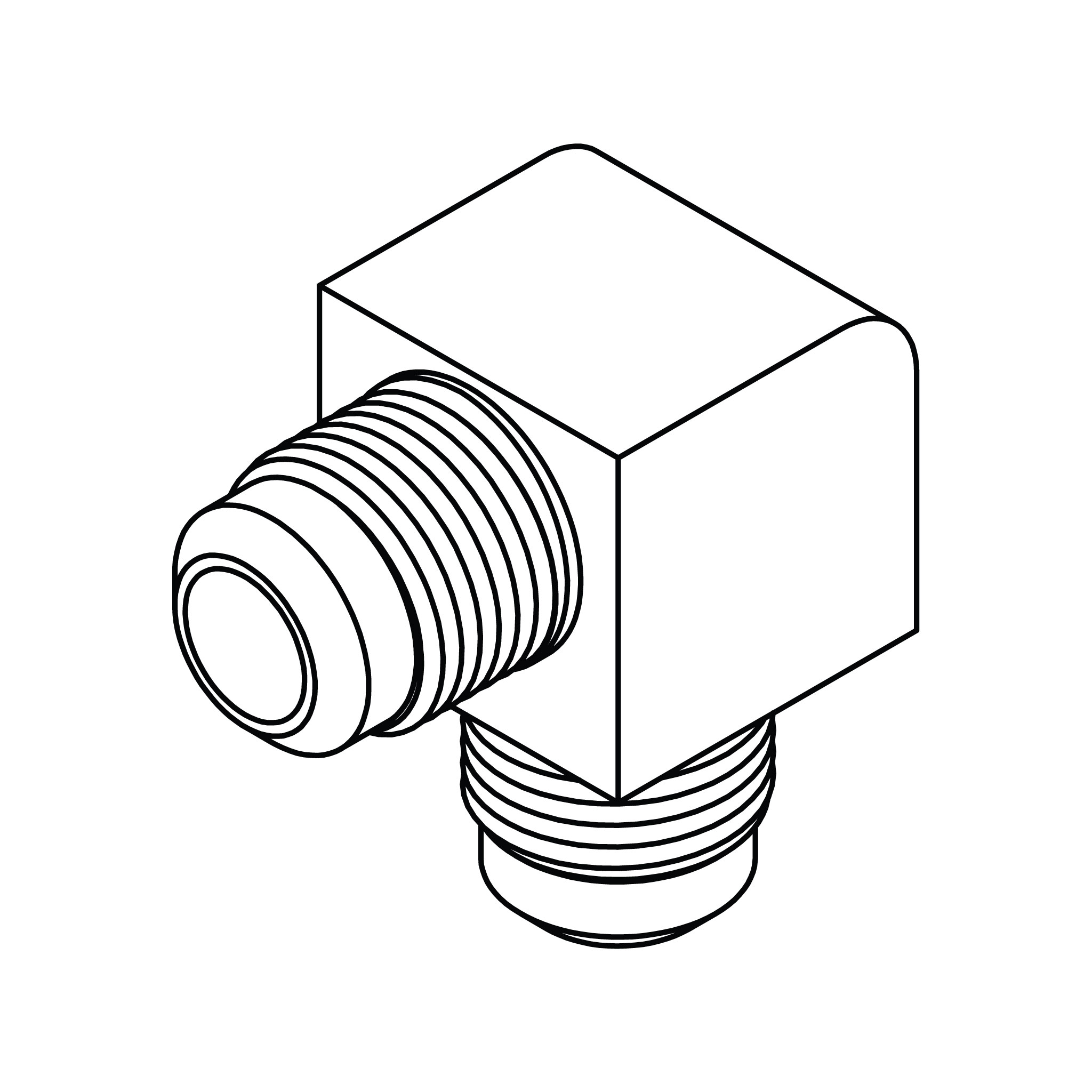 SAE 45° Tube Union Elbow 90°