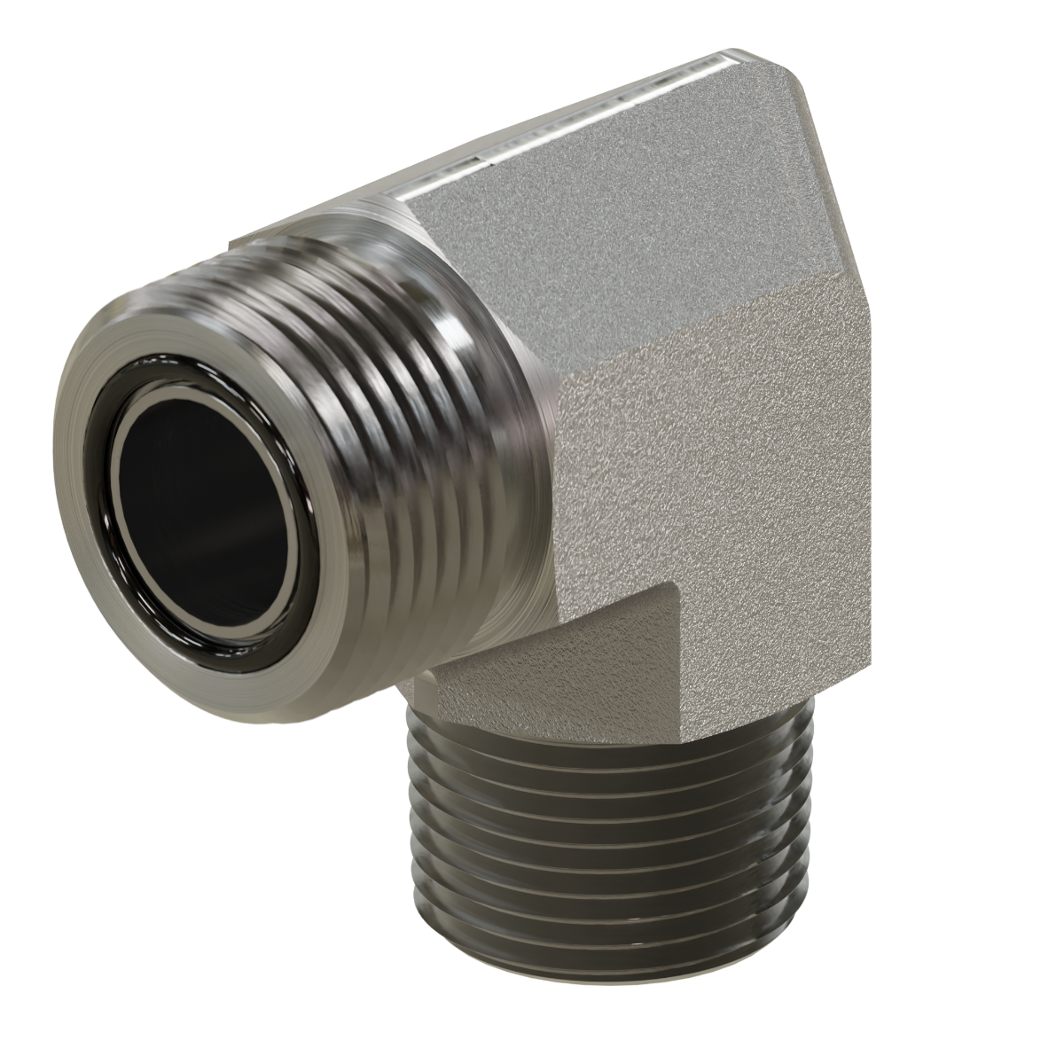 ORFS to Pipe Elbow 90°