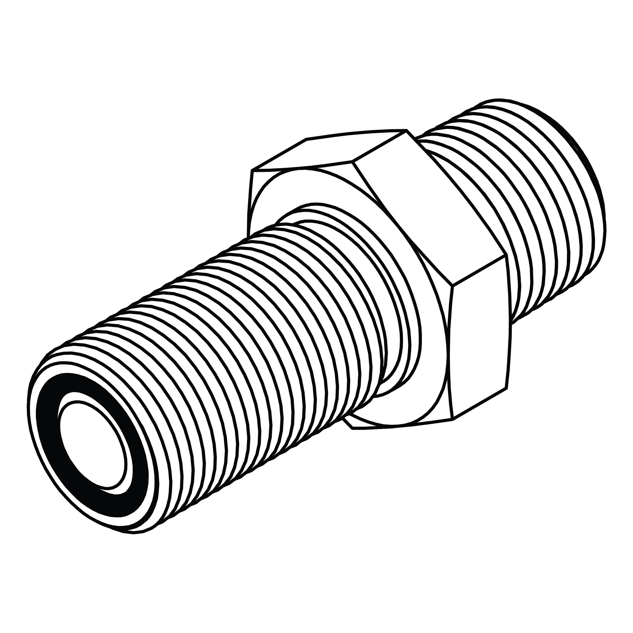 ORFS to Pipe Bulkhead