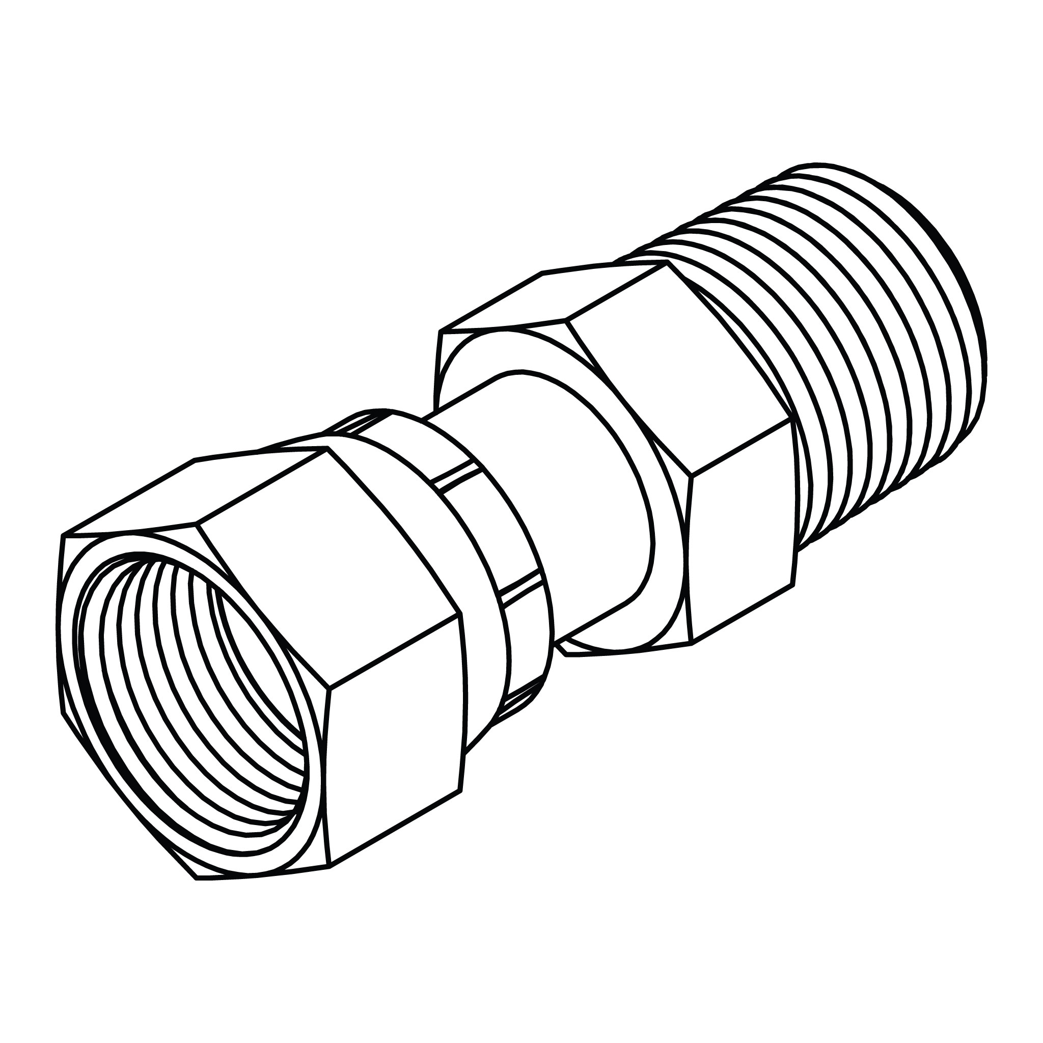 ORFS Swivel to Pipe