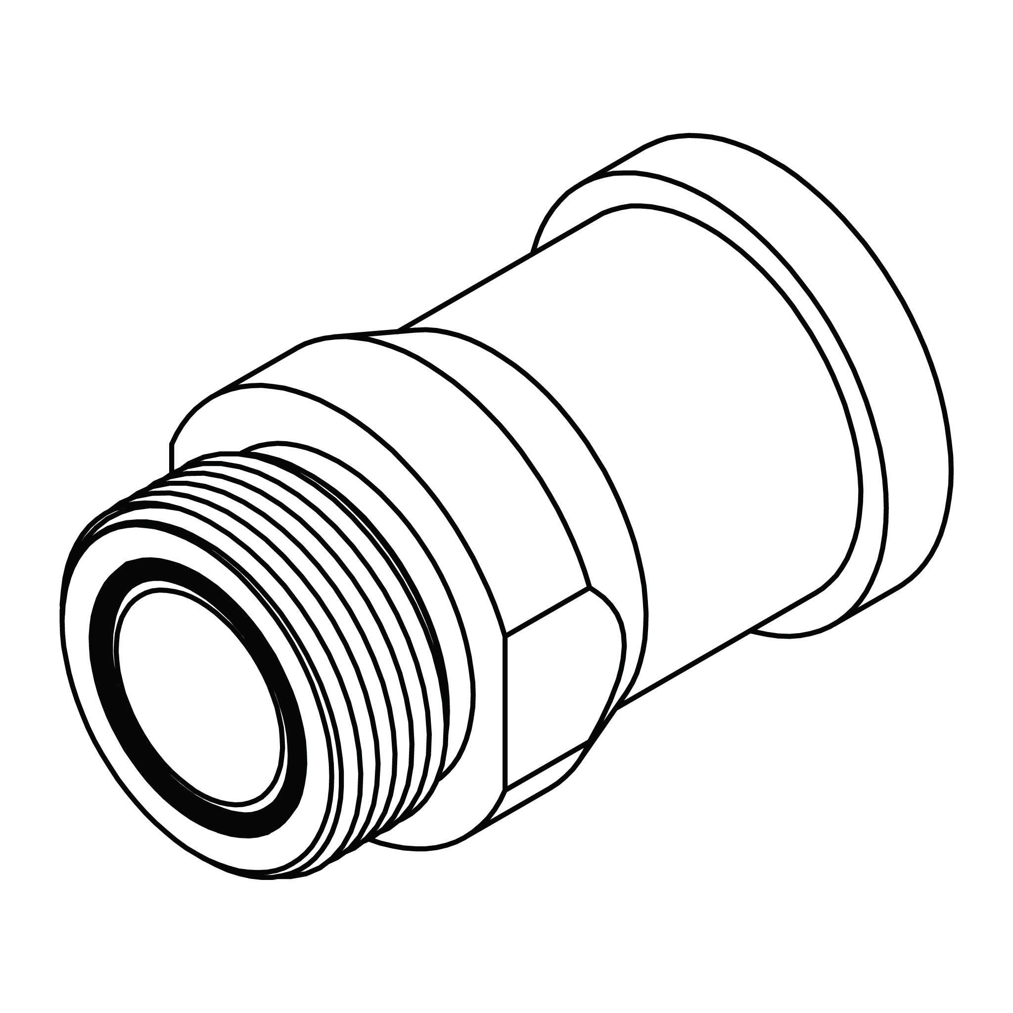 ORFS to Flange - Code 61