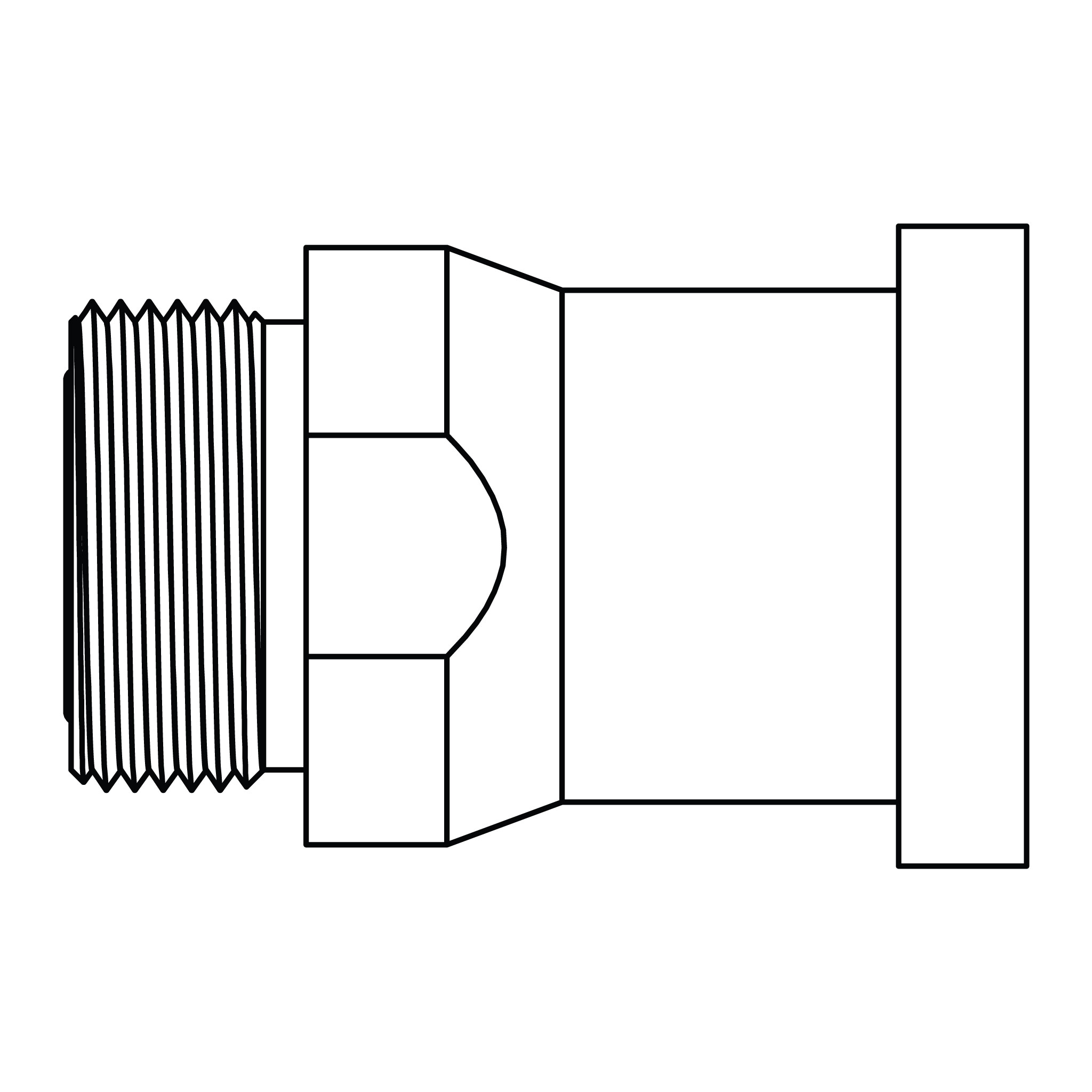 ORFS to Flange - Code 62